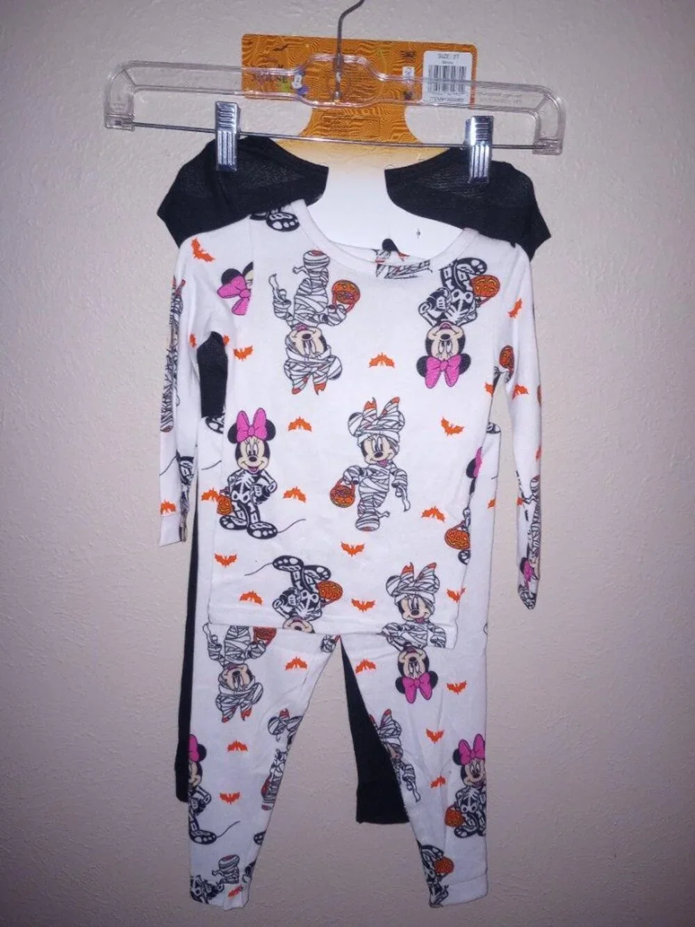 Disney Minnie Mouse Toddler Girls Size 3T Halloween 4 Piece Pajama Set NWT - Picture 6 of 7